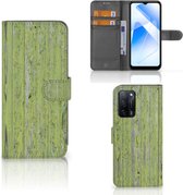 Wallet Book Case OPPO A16/A16s | OPPO A54s Telefoon Hoesje Green Wood