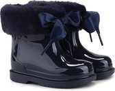 Igor - Regenlaarzen voor meisje - Bimbi Soft hoogglans met strik - Marineblauw - maat 23EU
