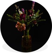 Wall Circle - Wall Circle Indoor - ⌀ 120 cm - Plastique - Fleurs - Couleurs - Nature morte XXL