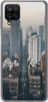 Geschikt voor Samsung Galaxy A12 hoesje - Skyline van New York - Siliconen Telefoonhoesje
