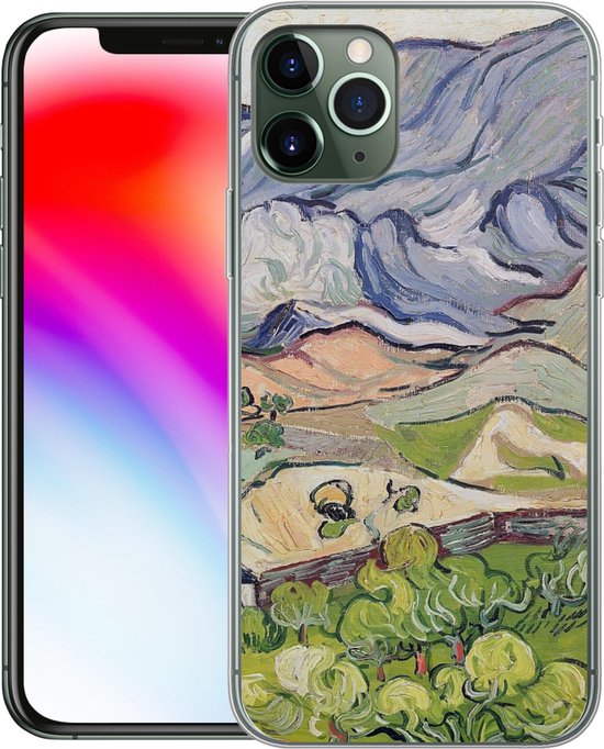 Telefoonhoesje Geschikt voor iPhone 11 Pro hoesje - De Alpen - Vincent van Gogh - Siliconen Telefoonhoesje Telefoonhoesje
