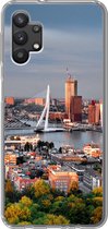 Geschikt voor Samsung Galaxy A32 5G hoesje - Rotterdam - Skyline - Boom - Siliconen Telefoonhoesje