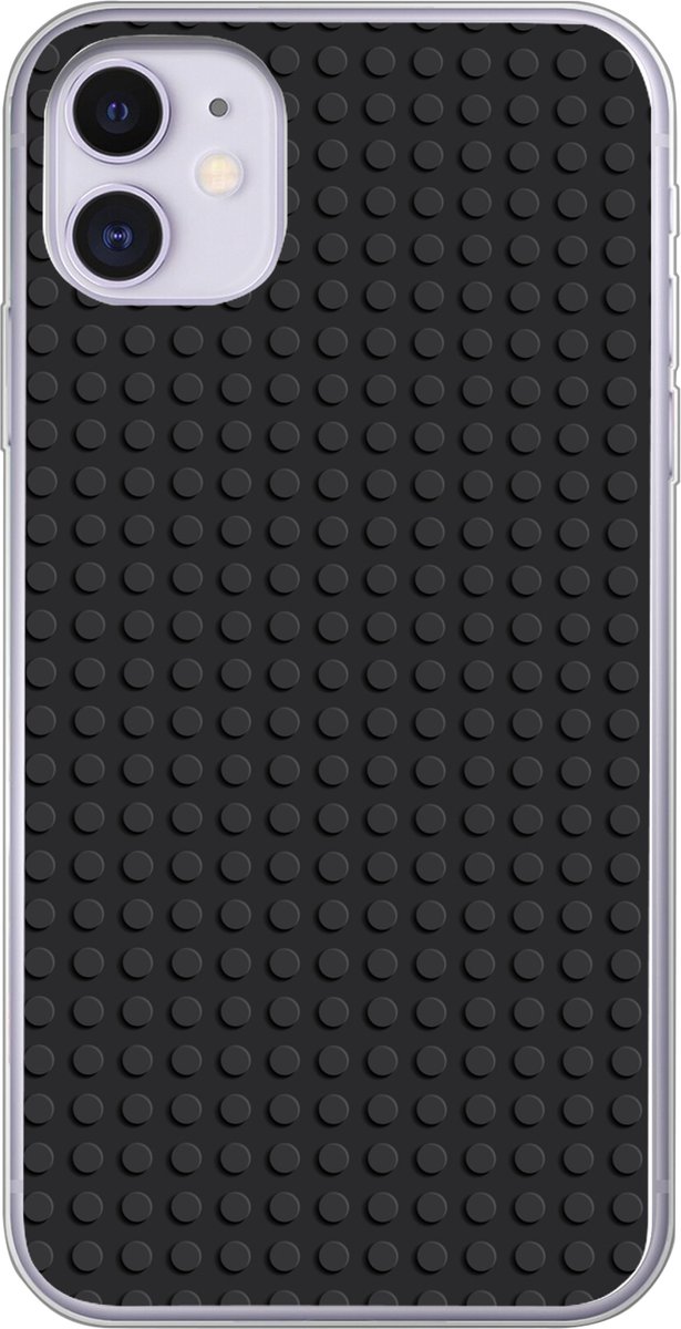 Telefoonhoesje Geschikt voor iPhone 11 hoesje - Afbeelding - Zwart - Siliconen Telefoonhoesje Telefoonhoesje