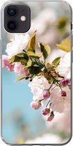 Geschikt voor iPhone 12 mini hoesje - Bloemen - Bloesem - Lente - Siliconen Telefoonhoesje