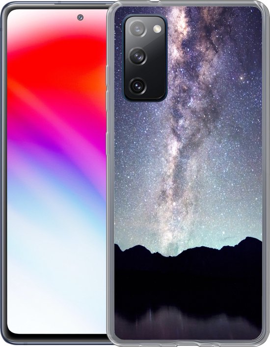 Telefoonhoesje Geschikt voor Samsung Galaxy S20 FE hoesje - Heelal - Melkweg - Sterrenhemel - Jongens - Meisjes - Kinderen - Siliconen Telefoonhoesje Telefoonhoesje