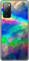 Geschikt voor Samsung Galaxy S20 FE hoesje - Waterverf - Kunst - Psychedelisch - Siliconen Telefoonhoesje