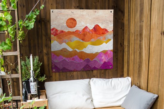 Torchon de jardin Lesbian - Or - Marbre - 100x100 cm