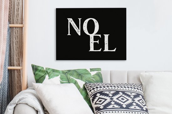 Peinture sur toile Noël - Proverbes - Citations - Noel - 40x30 cm - Décoration murale