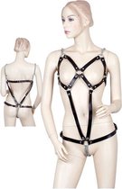 Leren Harnas met  kettingen - BDSM - Fetish Kleding Dames