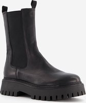 Harper leren dames chelsea boots - Zwart - Maat 38 - Echt leer