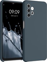 kwmobile telefoonhoesje geschikt voor Samsung Galaxy A32 5G - Hoesje met siliconen coating - Smartphone case in leisteen