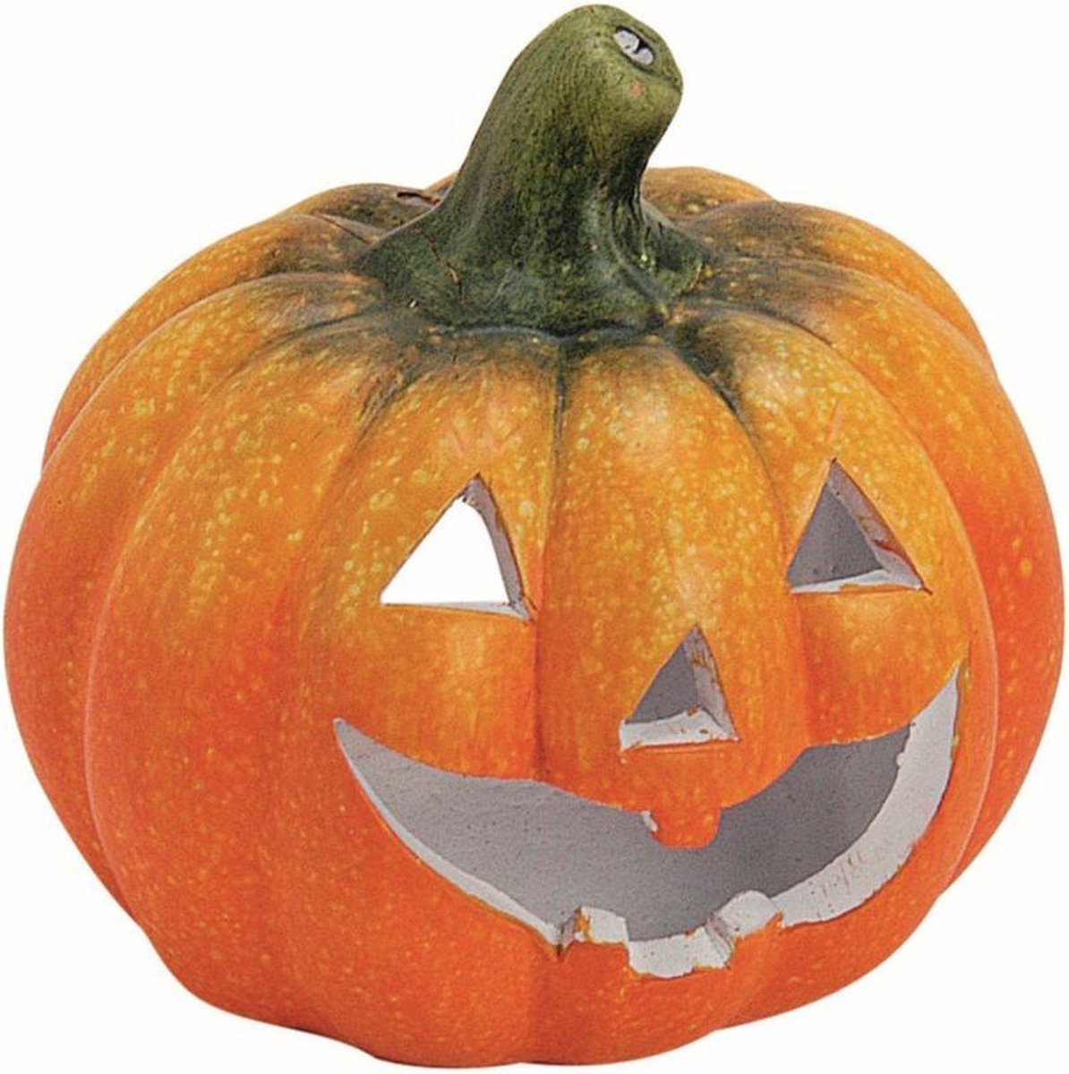 Lanterne Citrouille Halloween Avec Lumière LED - Décoration Automne Intérieur/extérieur, Verre, 16x14 Cm - 3
