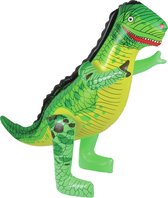 Dinosaurus thema opblaasbare Tyrannosaurus Rex 90 cm - Dino T-Rex feest decoratie/versiering