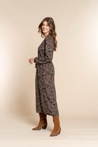 Geisha Jurk Maxi Paisley Print Jurk 17619 20 Black/army Combi Dames Maat - S