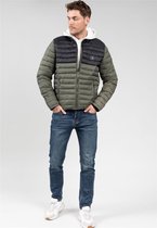 DEELUXE Dik tweekleurig donsjack DISCOVER Dark Khaki