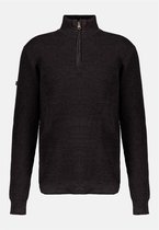 DEELUXE Gebreide trui met rits aan de kraag HENLEY Black