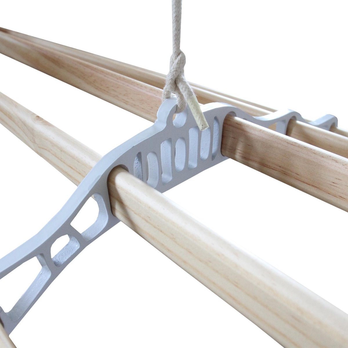 Droogrek Ophangbaar - Wit - 2.4 meter - plafond wasrek