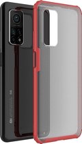 Mobigear Shockproof Hardcase Hoesje - Geschikt voor Xiaomi Mi 10T Lite - Rood