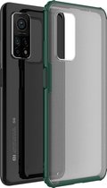 Xiaomi Mi 10T Hoesje - Mobigear - Shockproof Serie - Hard Kunststof Backcover - Groen - Hoesje Geschikt Voor Xiaomi Mi 10T