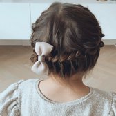 Haarspeldje met strik - Taupe | Meisje