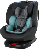 FreeON autostoel Polar 360° draaibaar met isoFix Grijs-Turquoise (0-36kg) - Groep 0-1-2-3 autostoel voor kinderen van 0 tot 12 jaar