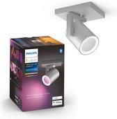 Philips Hue Argenta Opbouwspot - White and Color Ambiance - GU10 - 5,7W - Aluminium - Bluetooth