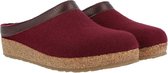 Haflinger Grizzly Torben - Pantoffel Dames - Pantoffel Heren - Bordeaux - Maat 38