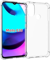 Motorola Moto E20 / E30 / E40 Hoesje - MobyDefend Transparante Shockproof TPU Gelcase - Verstevigde Hoeken - Volledig Doorzichtig - GSM Hoesje - Telefoonhoesje Geschikt Voor: Motor