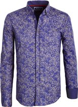 Overhemd Met Bloemenprint Blauw Heren Carisma - XL