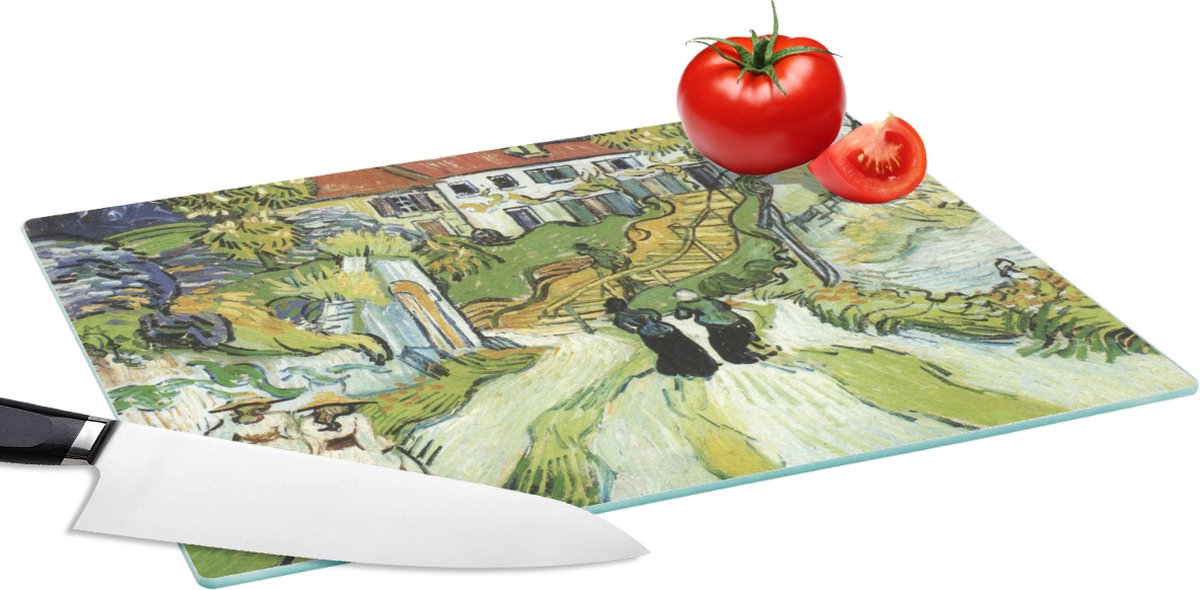 Glazen Snijplank - 39x28 - De dood van Vincent van Gogh - Vincent van Gogh - Snijplanken Glas