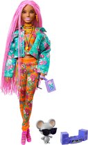 Bol.com Barbie Extra Doll Roze - Modepop aanbieding