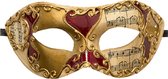 Carnival Toys Verkleedmasker Venetiaans Dames Goud/rood