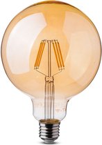 V-tac Led-lamp Vt-1956 12,5 X 16,5 Cm 4w E27 2200k Glas Geel