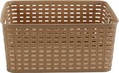 Kipit Mand 8 Liter 29,5 X 23 X 13 Cm Rotan Lichtbruin