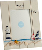 Giftdecor Fotolijst Sailor Vuurtoren 18 X 13 Cm Hout Wit