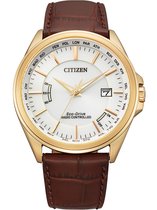 Citizen  CB0253-19A Horloge - Leer - Bruin - Ø 43 mm