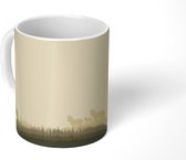 Mok - een Afrikaanse safari als achtergrond met giraffen - 350 ML - Beker