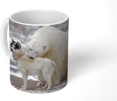 Mok - Hond - IJsbeer - Vriendschap - 350 ML - Beker