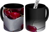 Magische Mok - Foto op Warmte Mok - Kersen - Kom - Tafel - 350 ML