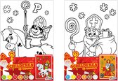 Peinture par numéro thème Sinterklaas | Variante 1 |  bricolage pour enfants | cadeau de sinterklaas | chaussures présente Sinterklaas