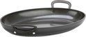 GreenPan Craft Gezonde Keramisch Antiaanbaklaag Oval Fish Pan, 40 cm x 25 cm, PFAS-vrij, Inductie geschikt, Vaatwasserbestendig, Ovenveilig, Zwart