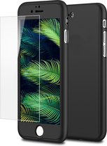 Mobiq 360 Graden beschermhoesje iPhone SE (2022 / 2020) | iPhone 8 | iPhone 7 hoesje - Harde case - Inclusief screenprotector - Full body cover