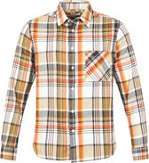 KnowledgeCotton Apparel - Overhemd Larch Multicolour - XL - Heren - Regular-fit