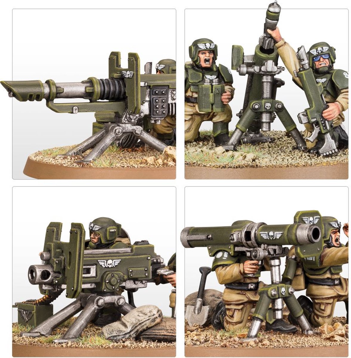 Lot De 3 Armes Lourdes Cadianes - Plastique - Warhammer 40K - Astra Militarum - P-00G43