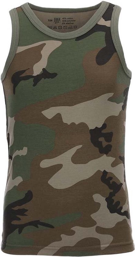 101 INC - Kids singlet (kleur: Woodland / maat: 92-104)