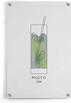 Walljar - Mojito Cocktail - Muurdecoratie - Plexiglas schilderij