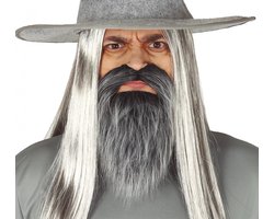 Fiestas Guirca Baard En Snor Synthetisch Grijs One-size