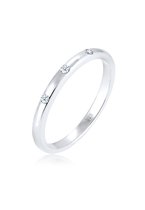 Elli PREMIUM Dames Ring Damesring met diamant (0.045 ct) in 925 Sterling Zilver