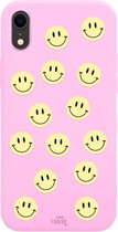 iPhone XR Case - Smiley Colors Pink - iPhone Plain Case
