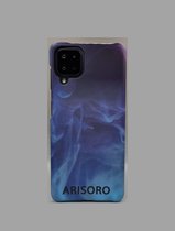 Arisoro Samsung Galaxy A12 hoesje - Backcover - Blue Smoke